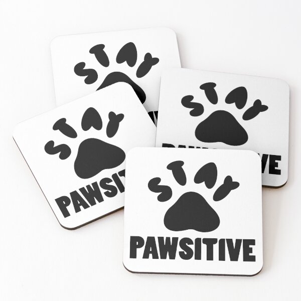 Item preview, stay pawsitive cute paw designed and sold by tita74.