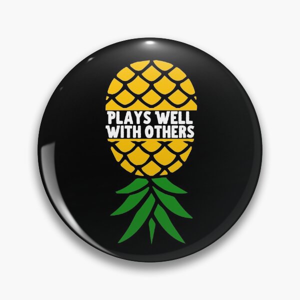 Item preview, Plays well with others upside down pineapple  designed and sold by Dunn Designs.