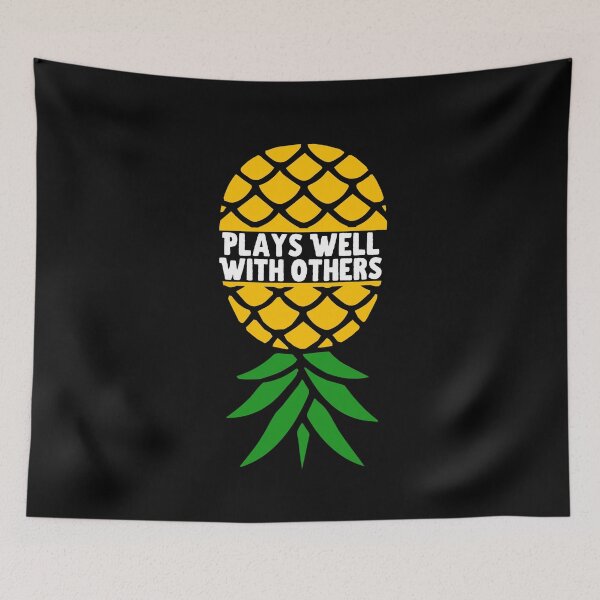 Item preview, Plays well with others upside down pineapple  designed and sold by Dunn Designs.