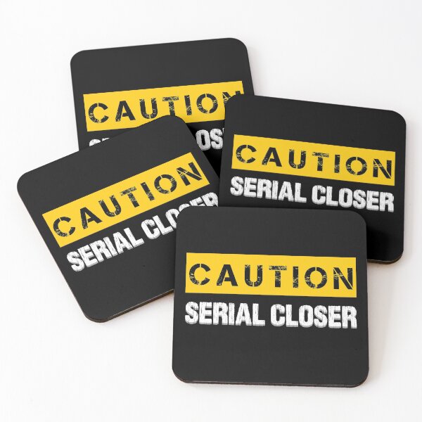 Item preview, Caution : Serial Closer - Funny Salesman Closing Caution Sign designed and sold by WIZECROW.