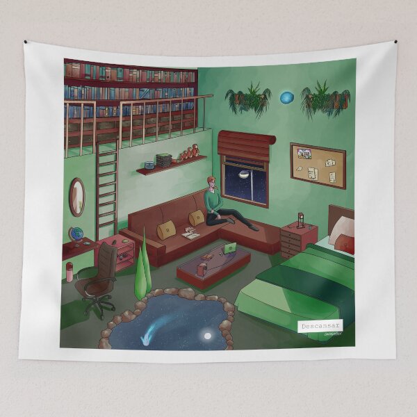 Item preview, Green aesthetic big room  designed and sold by croscreates.