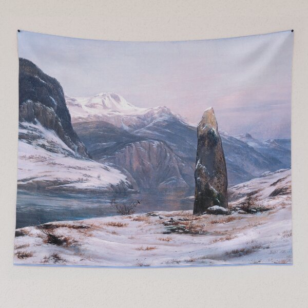 Item preview, Winter at the Sognefjord by Johan Christian Dahl designed and sold by theartsycamper.