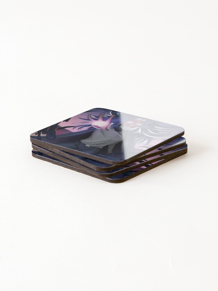 Thumbnail 4 of 5, Coasters (Set of 4), Squid Ink Cookie designed and sold by RaspberrySonico.