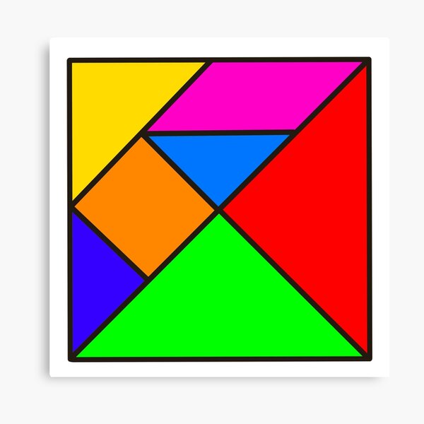 Colorful Tangram Bird Art Print for Sale by csaron92