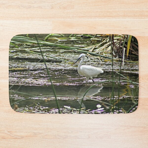 Item preview, White Great Egret Wading River 3 designed and sold by worldways.