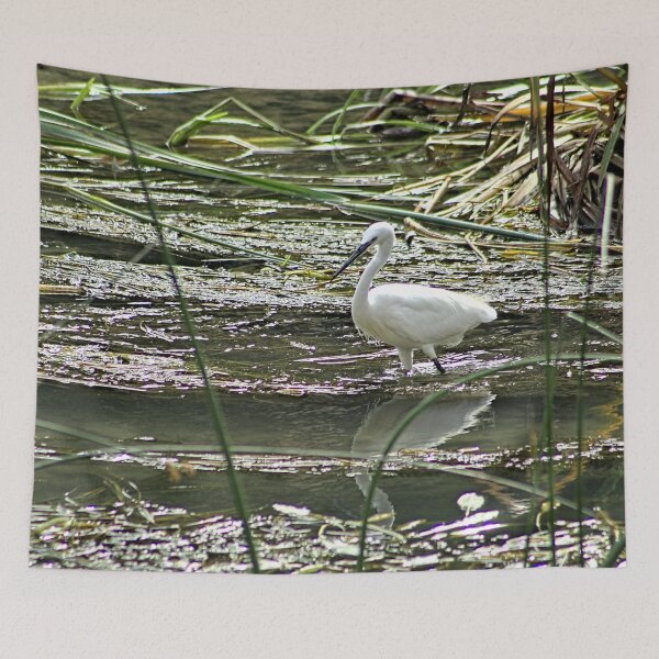Item preview, White Great Egret Wading River 3 designed and sold by worldways.