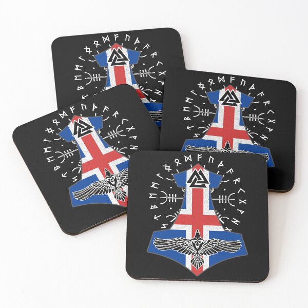 Item preview, Viking Iceland Flag Viking Thor Runes Iceland Vikings designed and sold by Bommer20.