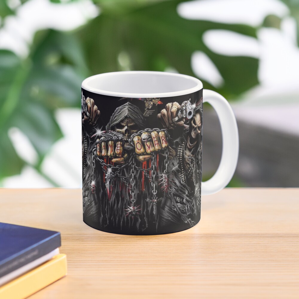 Creature Cafe Mug (Fallen Angel + Grim Reaper) – ClioEvansAuthor