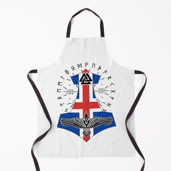 Item preview, Viking Iceland Flag Vikings Thor Runes Iceland Vikings designed and sold by Bommer20.
