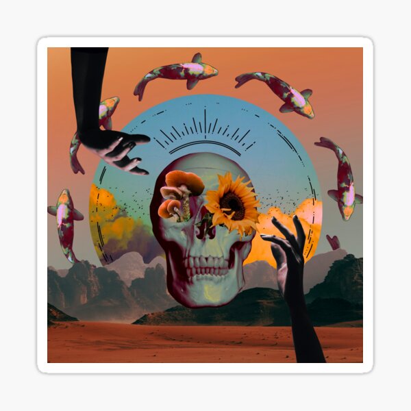 Desert Collage Sticker