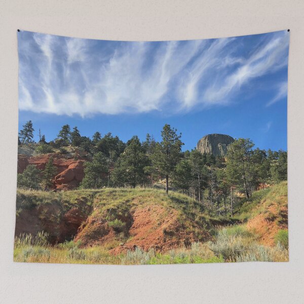 Item preview, Devils Tower through the Geology and Trees designed and sold by EzrasTrinkets.