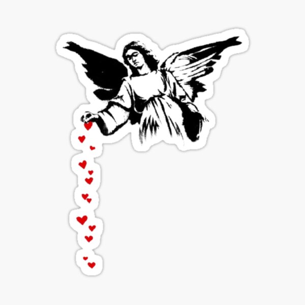 Item preview, Angel Hearts Banksy designed and sold by Pe4nut00.