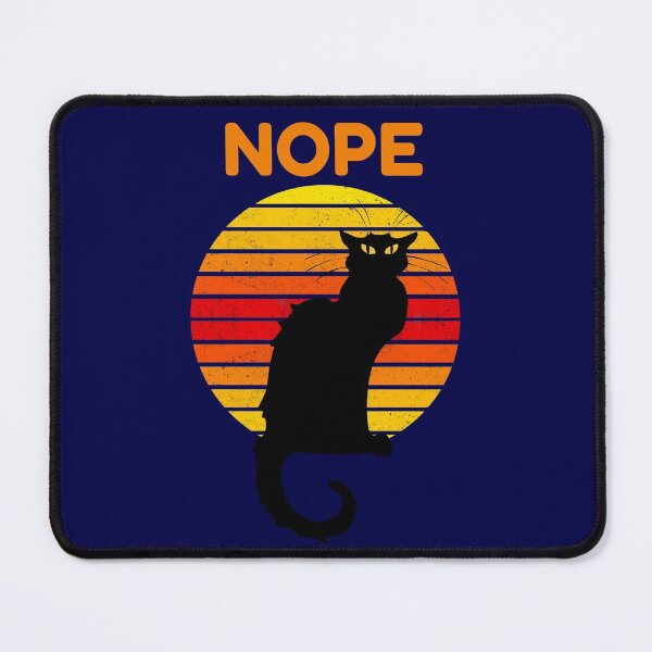 Item preview, Nope Cat Retro Style Gift designed and sold by CatArtStore.