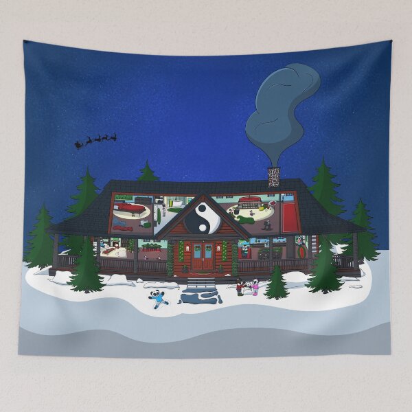 Item preview, Christmas Panda Cottage designed and sold by NLDStudios.