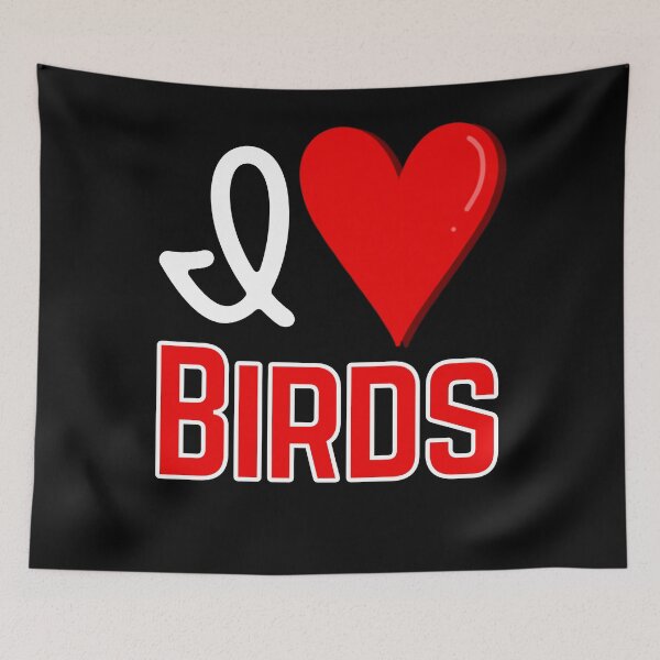 Item preview, I love Birds, Cute Bird Lover Design designed and sold by Constant Readers.
