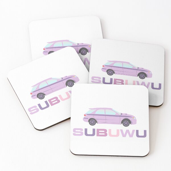 Item preview, Subuwu Subaru Pastel Aesthetic Kawaii Decal WRX designed and sold by sticker-vault.