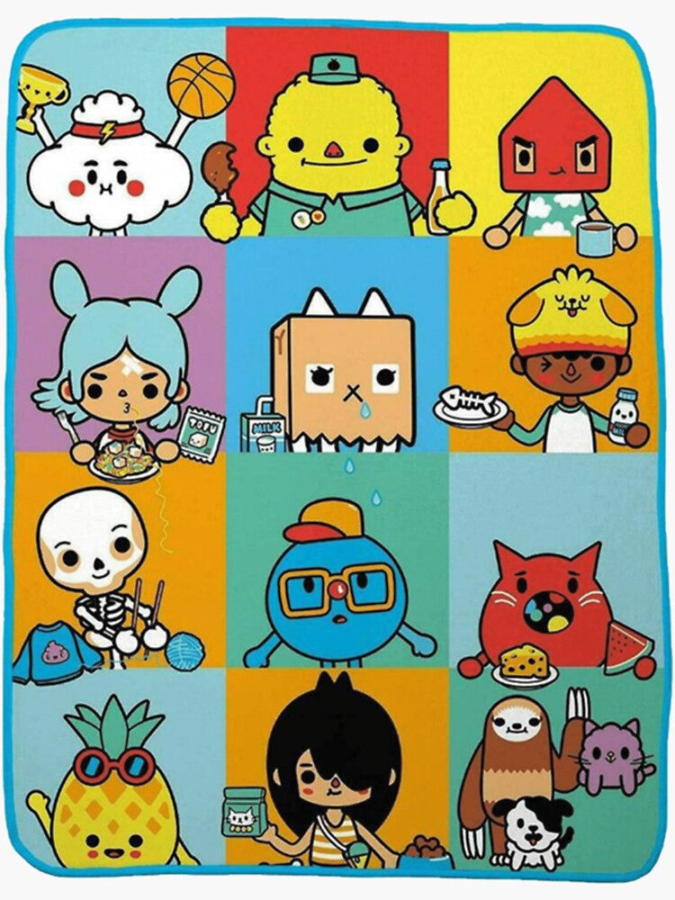 toca boca world  Sticker for Sale by MasonBibi