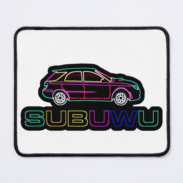 Item preview, Neon Subuwu Subaru Pastel Aesthetic Kawaii Decal WRX Vaporwave designed and sold by sticker-vault.