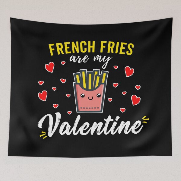 Item preview, Funny French Fries Are My Valentine Kawaii Design for Valentine's Day designed and sold by wingstar.