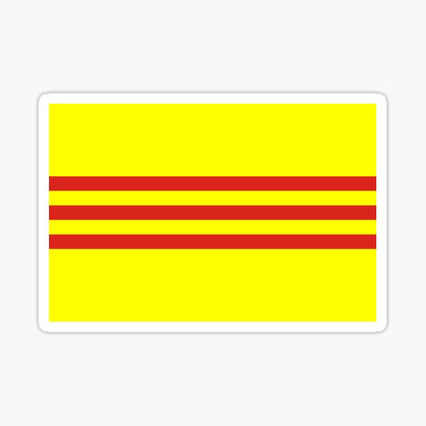 Flag Of South Vietnam Sticker For Sale By Freihalt Redbubble   St,small,507x507 Pad,600x600,f8f8f8 