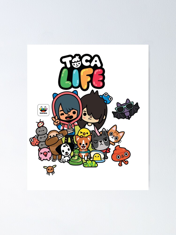 Poster Toca Boca Characters  Current Boka Characters - Poster Stickers -  AliExpress