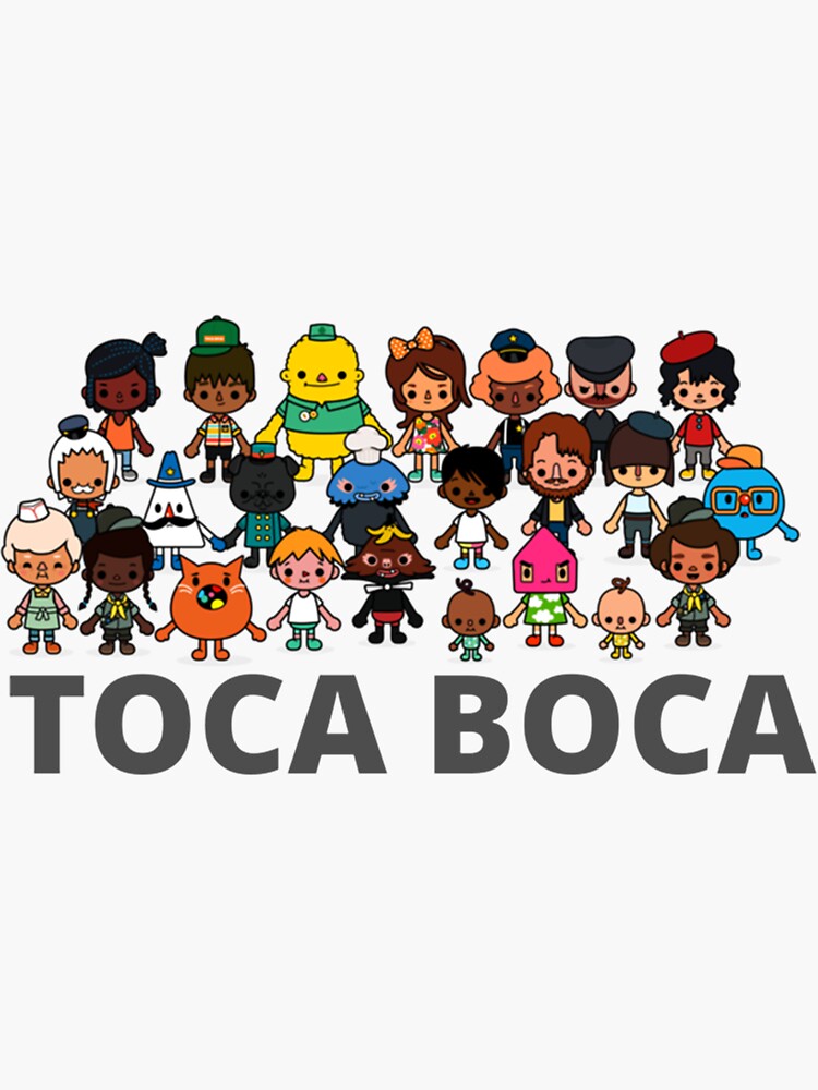 toca boca world  Sticker for Sale by MasonBibi