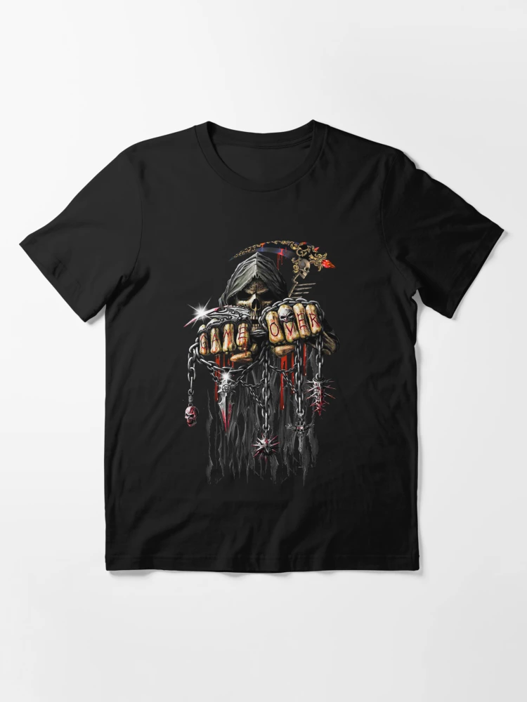 Grim Reaper Game Over Essential T-Shirt for Sale by Gothic Fantasy