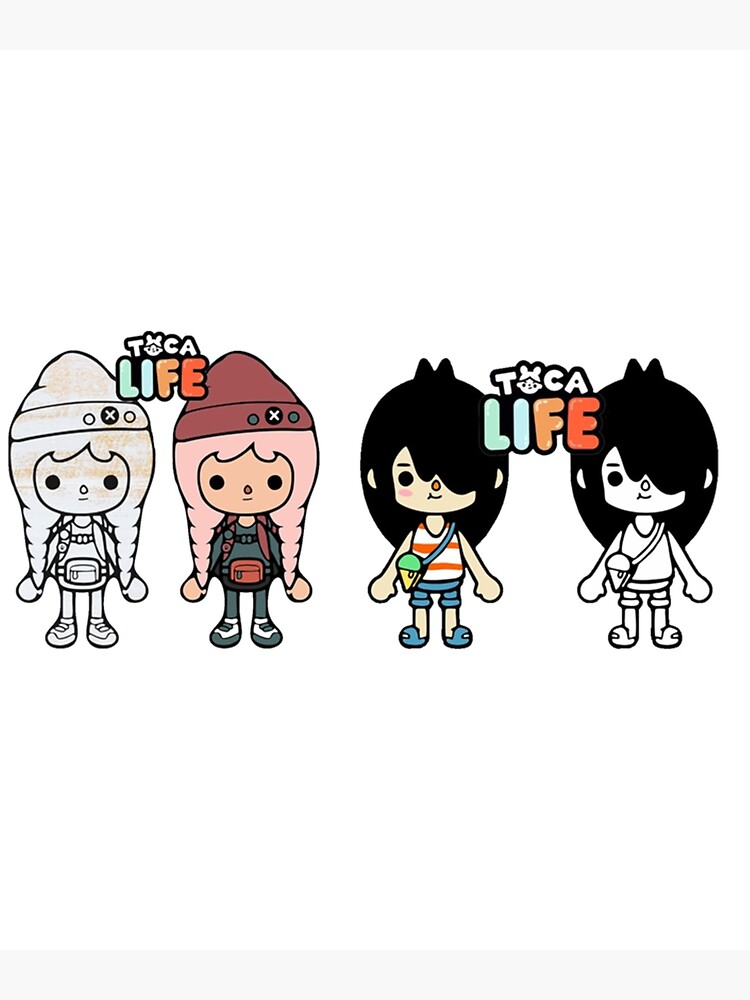 toca boca and gacha life | Photographic Print