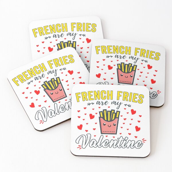 Item preview, Funny French Fries Are My Valentine Kawaii Design for Valentine's Day designed and sold by wingstar.