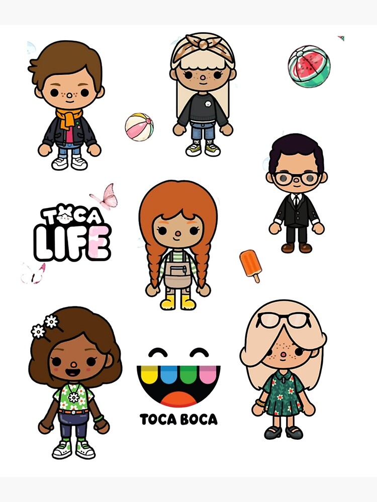 toca boca world  Sticker for Sale by MasonBibi