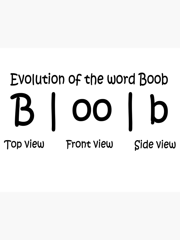 Funny Boob Graphic | Photographic Print