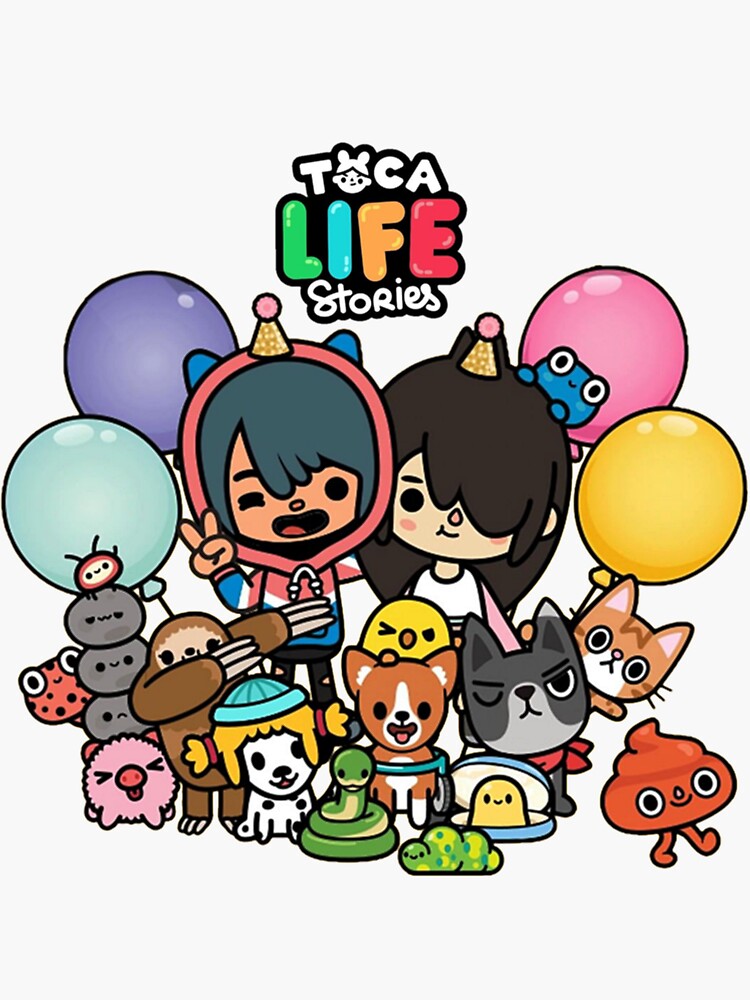 toca boca world  Sticker for Sale by MasonBibi