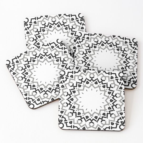 Item preview, Gypsy Portal Mandala in Black and Gray on White designed and sold by AlteredAtelier.
