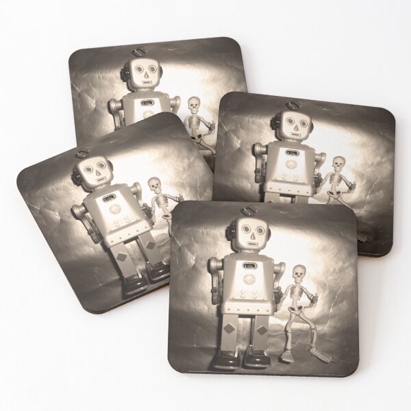 Item preview, Robot(Haiku Man) and Skeleton man designed and sold by DBMenagerie.