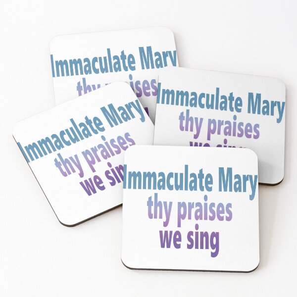 Item preview, Immaculate Mary Thy Praises We Sing designed and sold by TheCatholicLady.