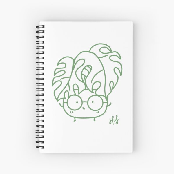 Nerdy Monstera Plant Spiral Notebook