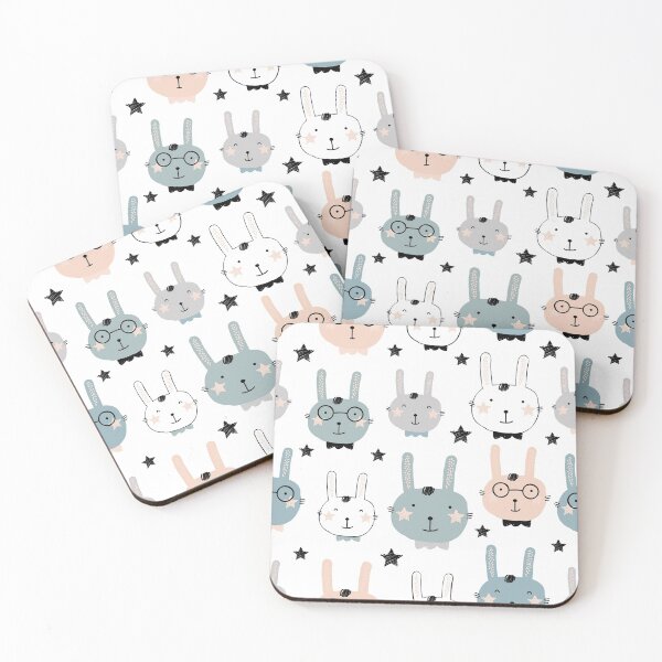 Item preview, Cute Rabbits Faces designed and sold by SisileeGift.