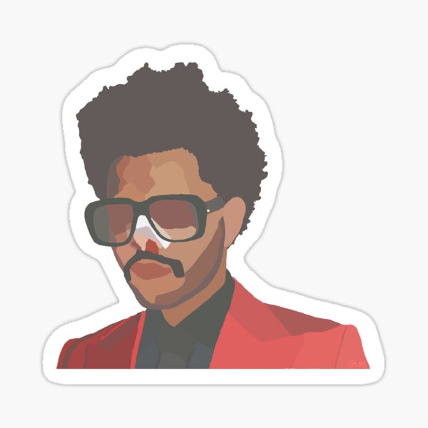 The weekend red suit Sticker