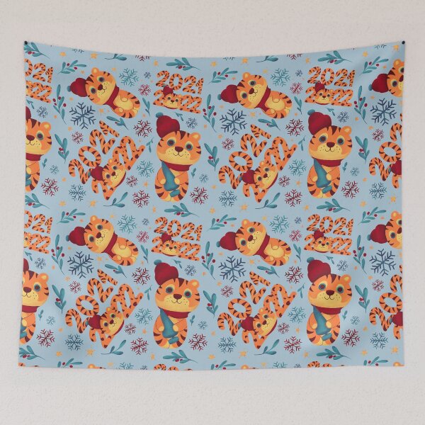 Item preview, Cute 2022 Christmas tiger. New Year gift lettering  designed and sold by Deviarty.
