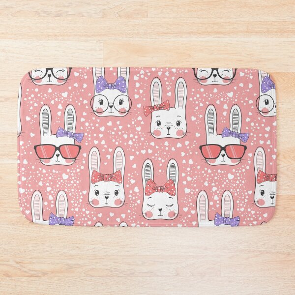 Item preview, Cute Rabbits With Bows On Heart  designed and sold by SisileeGift.