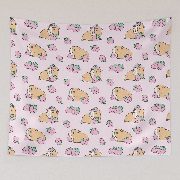 Item preview, Cute Guinea Pigs Strawberries  designed and sold by SisileeGift.