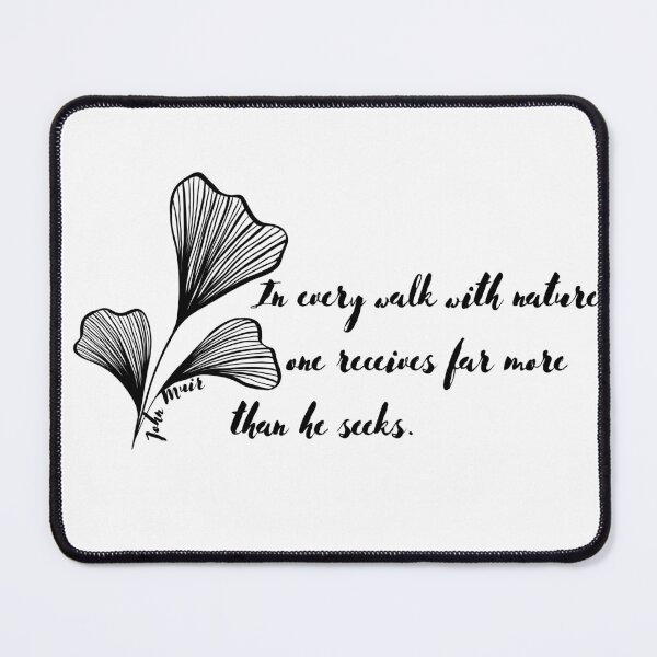 Item preview, Walk With Nature | John Muir designed and sold by ArtistVenus.