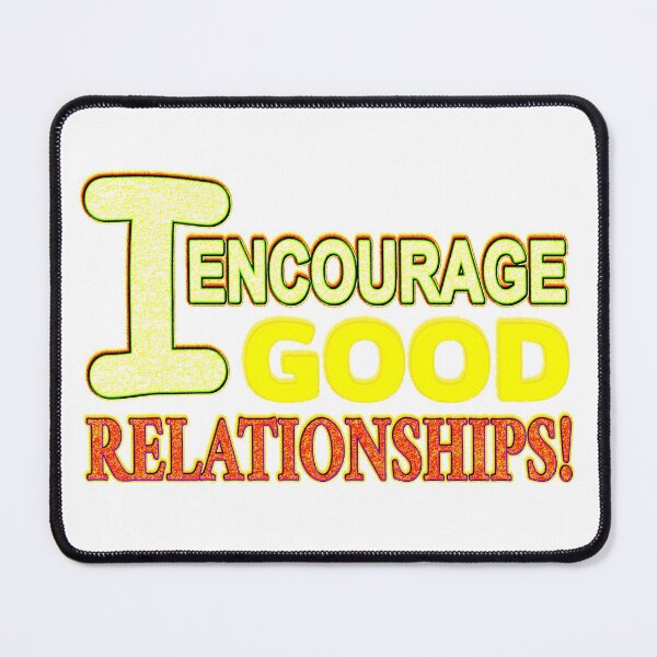 Item preview, Cute Expression Artwork Design "GOOD RELATIONSHIPS". Buy Now designed and sold by Health And Fitness Posts e-Store.