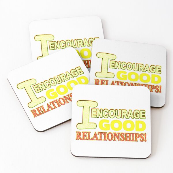 Item preview, Cute Expression Artwork Design "GOOD RELATIONSHIPS". Buy Now designed and sold by Health And Fitness Posts e-Store.