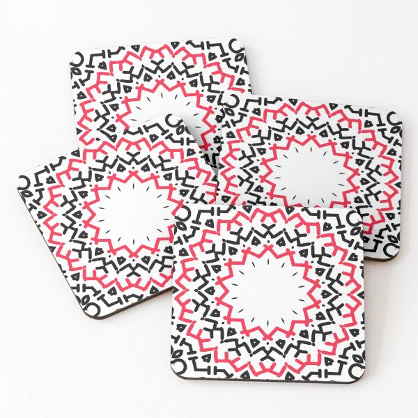Item preview, Gypsy Portal Mandala in Red and Black on White designed and sold by AlteredAtelier.