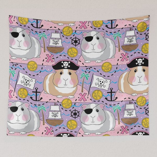 Item preview, Pirate Funny Guinea Pig  designed and sold by SisileeGift.