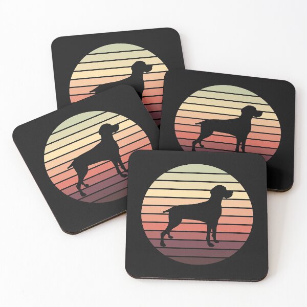 Item preview, Weimaraner Lover - Retro Sunset Silhouette designed and sold by Krysanthe.