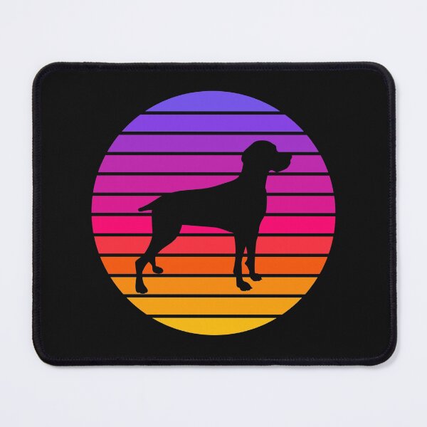 Item preview, Weimaraner Lover - Vibrant Retro Sunset Silhouette designed and sold by Krysanthe.