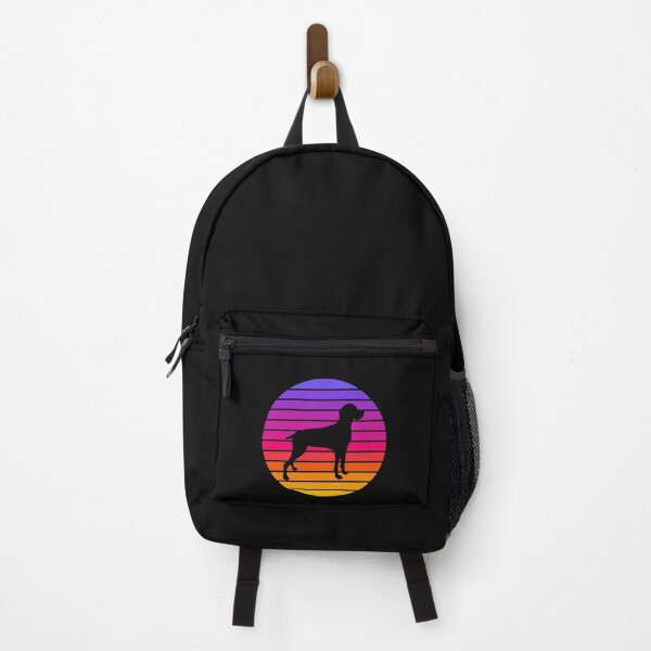 Item preview, Weimaraner Lover - Vibrant Retro Sunset Silhouette designed and sold by Krysanthe.