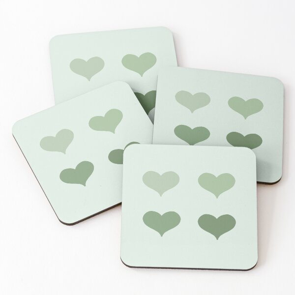 Item preview, Sage Green Hearts designed and sold by ViviTV.